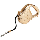 Luxury Gold/Silver Design Dog Auto Leash Retractable 3M