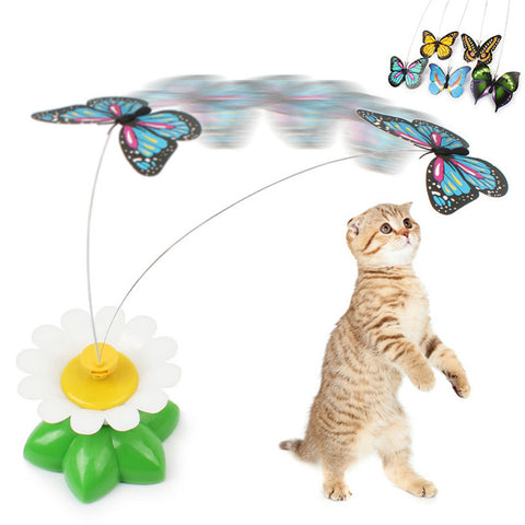 Cat Toy Electric Rotating Butterfly