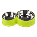 Pet Stainless Steel Double  Food And Water Dish