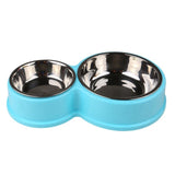 Pet Stainless Steel Double  Food And Water Dish