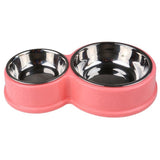 Pet Stainless Steel Double  Food And Water Dish