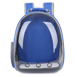 Pet Transparent Travel Backpack Capsule Blue