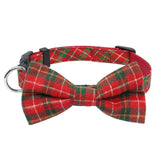 Pet Bow Tie Adjustable Plaid
